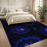 Ethereal Cosmic Flower Area Rug