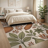 Autumn Pumpkin Harvest Fruit Pattern Rug