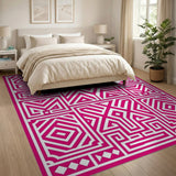 Heritage Tribal Vibrant Pink Heritage Tribal Area Rug