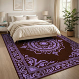 Purple Mandala Traditional Persian Rug