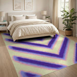 Purple Ombre Chevron Area Rug