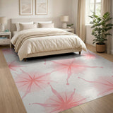 Pink Starburst Abstract Area Rug