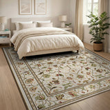 Ivory Persian Floral Area Rug