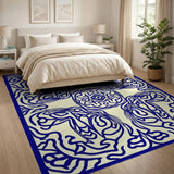 Navy Blue Intricate Persian Area Rug