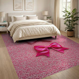 Playful Pink Shag Area Rug
