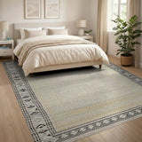 Beige Heritage Tribal Border Heritage Tribal Area Rug