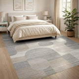 Beige and Neutral Abstract Area Organic Abstract Beige Neutral Area Rug