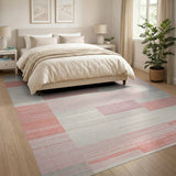 Geometric Multi-Color Block Area Rug