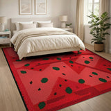 Fruit Pattern Vibrant Watermelon Slice Area Rug