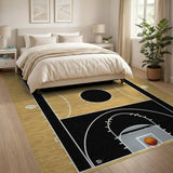 Basketball Court Tan Area Rug