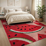 Whimsical Watermelon Slice Area Rug