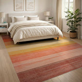 Sunset Ombre Stripe Area Rug