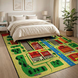 Vibrant Cityscape Play Rug