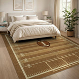 Football Field Kids Area Rug