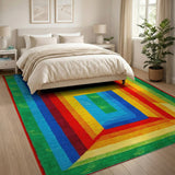 Vibrant Geometric Archway Multi-Color Area Rug