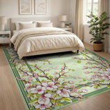 Cherry Blossom Floral Area Rug
