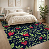 Strawberry Vines Area Rug