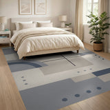 Geometric Modern Beige and Neutral Modern Beige Geometric Area Rug