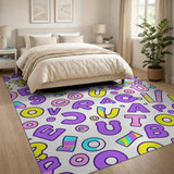 Playful ABC Letters Numbers Kids Rug