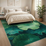 Verdant Lotus Leaves Area Rug