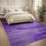 Purple Watercolor Brushstroke Abstract Area Rug