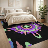 Geometric Modern Vibrant Starburst Geometric Area Rug