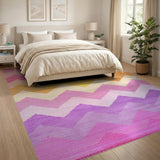 Vibrant Chevron Multi-Color Area Rug