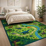 Dinosaur Forest Adventure Kids Rug