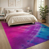 Vibrant Tie-Dye Rainbow Area Rug