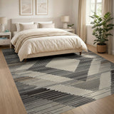 Grey Diamond Chevron Southwestern Area Rug