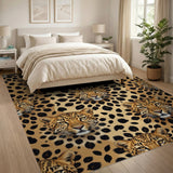 Leopard Face Pattern Area Rug
