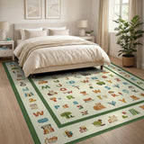 Kids ABC Alphabet Animal Area Rug