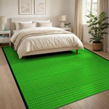 Green Vibrant Green Polka Dot Area Rug