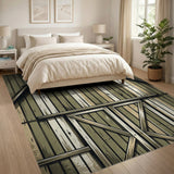 Weathered Green Barn Area Rug