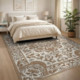 Traditional Persian Ornate Floral Medallion Persian Area Rug