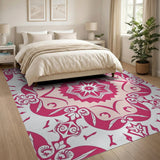 Pink Mandala Persian Area Rug