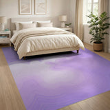 Abstract Area Purple Purple Wavy Abstract Area Rug