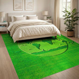 Green World Globe Area Rug