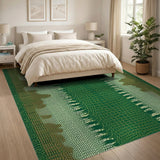 Green Crocodile Scale Area Rug