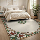 Multi-color and Patterns Ornate Persian Floral Border Area Rug