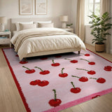 Cherry Scatter Pink Area Rug