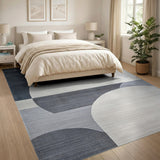 Geometric Modern Grey Modern Grey Abstract Geometric Area Rug