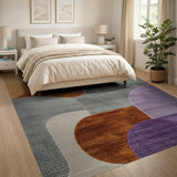 Fluid Organic Geometric Multi-Color Area Rug