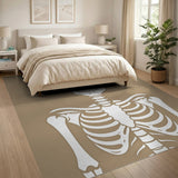 Skeleton Silhouette Area Rug