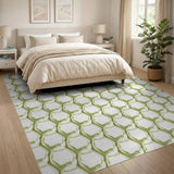 Lime Green Honeycomb Hexagon Area Rug