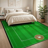Soccer Field Play Area Rug
