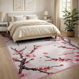 Cherry Pink Cherry Blossom Area Rug