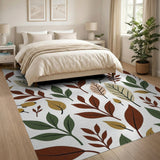 Autumn Leaves Multi-Color Botanical Area Rug