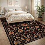 Traditional Persian Opulent Gold Floral Persian Area Rug