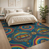 Rainbow Compass Treasure Area Rug